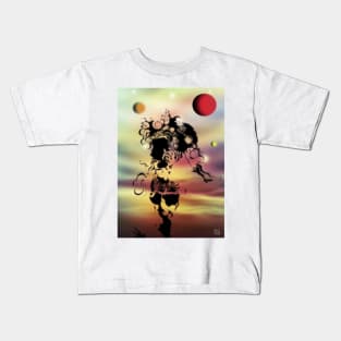 Silhouette. Pen drawing/ Digital Art. Kids T-Shirt